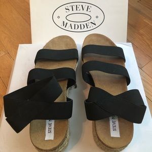 Steve Madden Kimmie Black Sandals